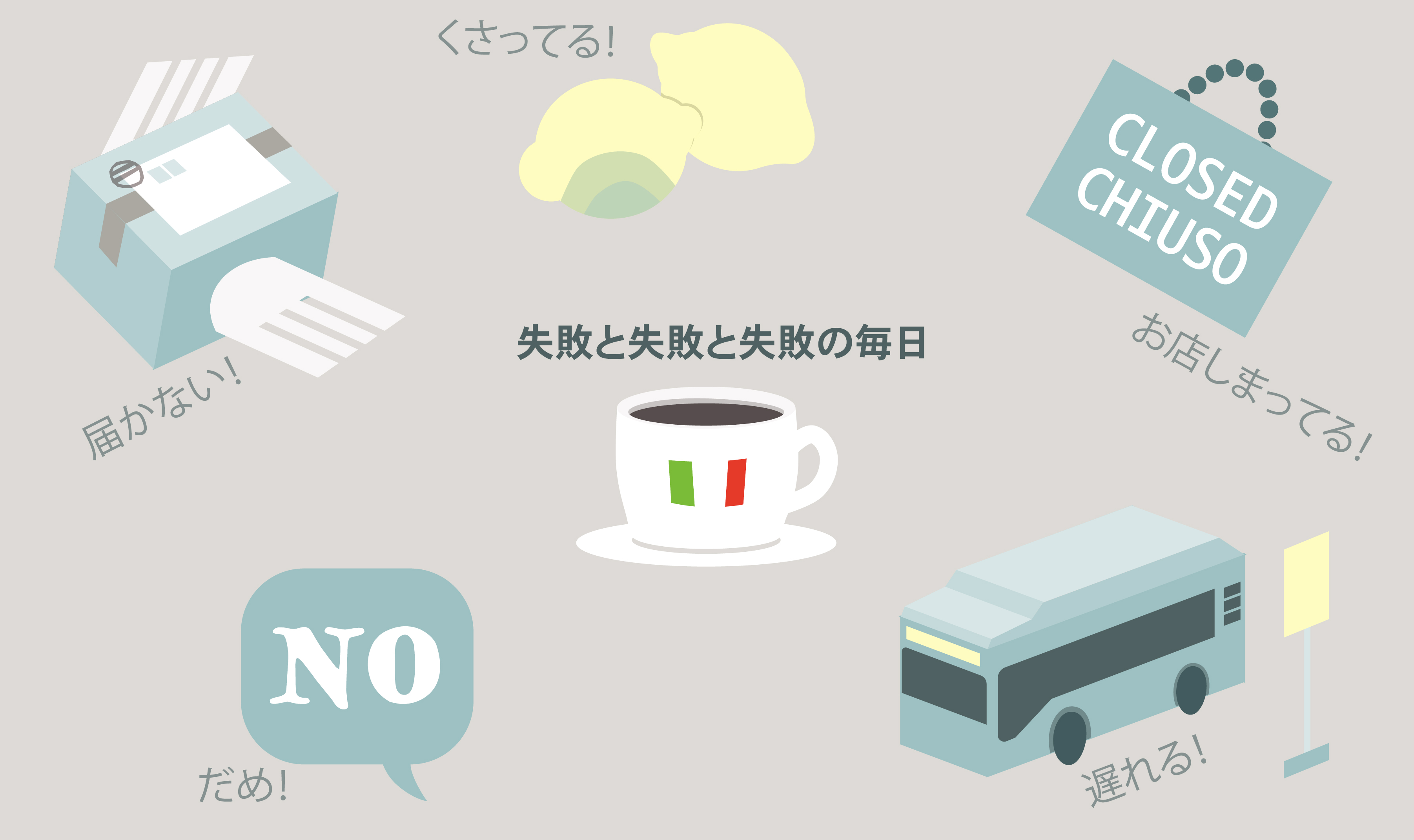 失敗しない毎日と失敗続きの毎日と