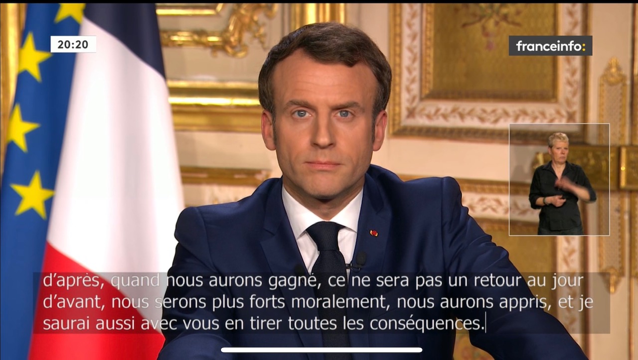 滞仏日記「フランス全土で外出制限がはじまる。１７日の正午より」