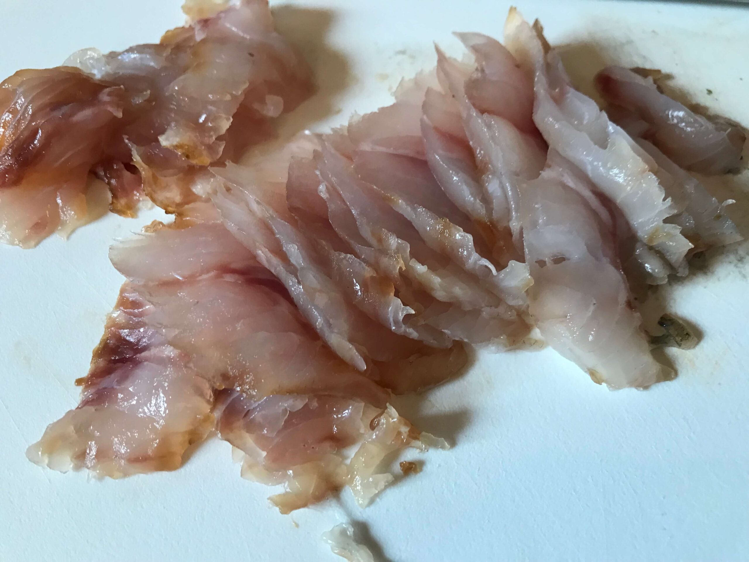 夏の一皿、父ちゃんの料理教室「昆布茶で作る、スズキのカルパッチョ」