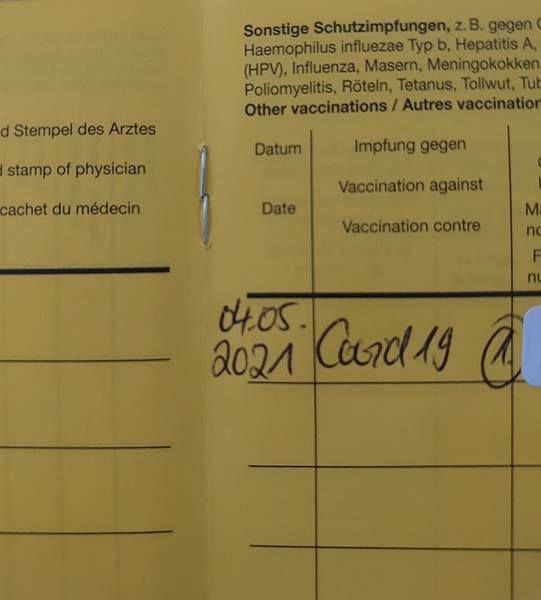 欧州最新情報「ドイツのワクチン接種状況とワクチン体験記」