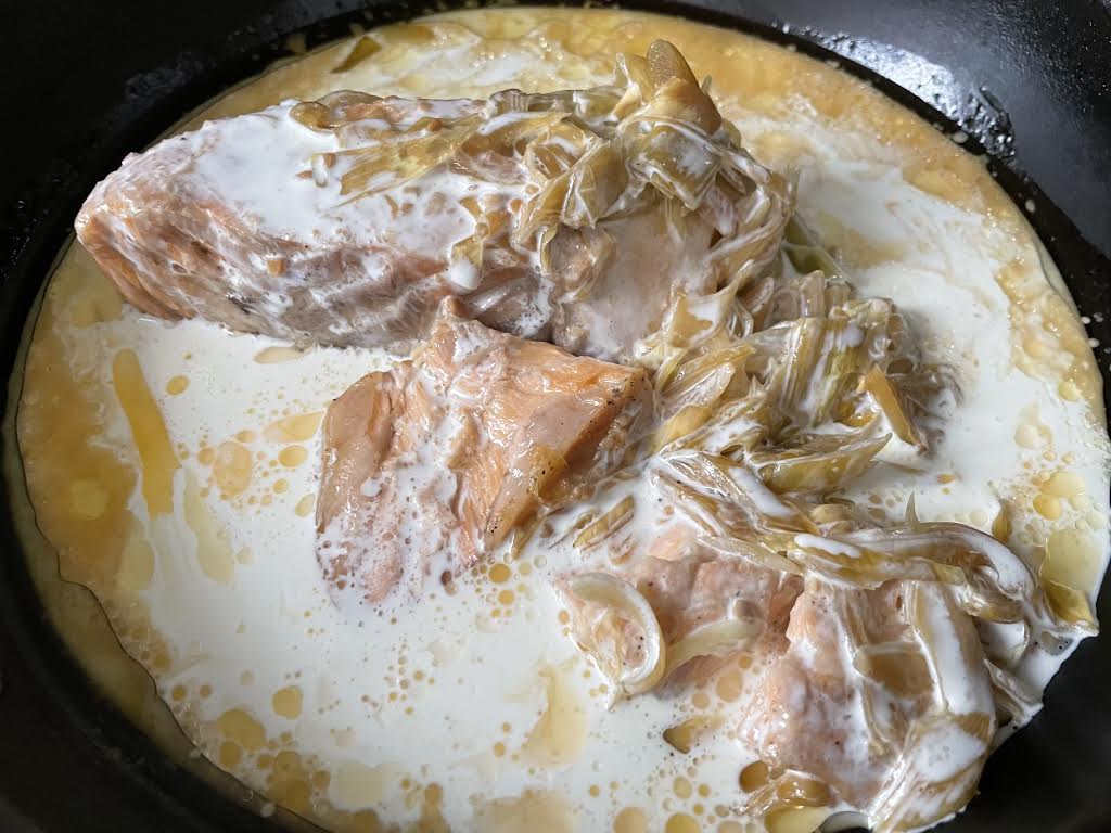 保存版・父ちゃんの料理教室「今夜の食卓に！辻家の定番、サーモンの味噌クリームパスタ～」