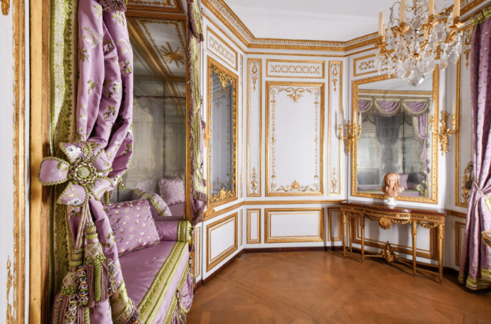 【現品限り】ヴェルサイユ宮殿　マリーアントワネットの寝室の特大額縁PEONIAハンドメイド