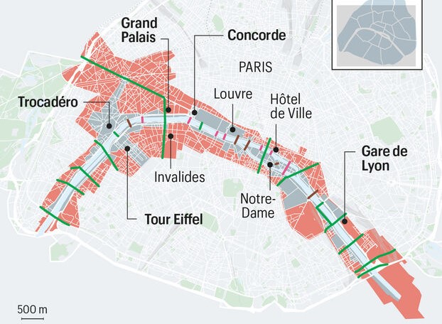 パリ最新情報「パリ五輪開会式、事前に立ち入りが制限されるMAPと地域まとめ」