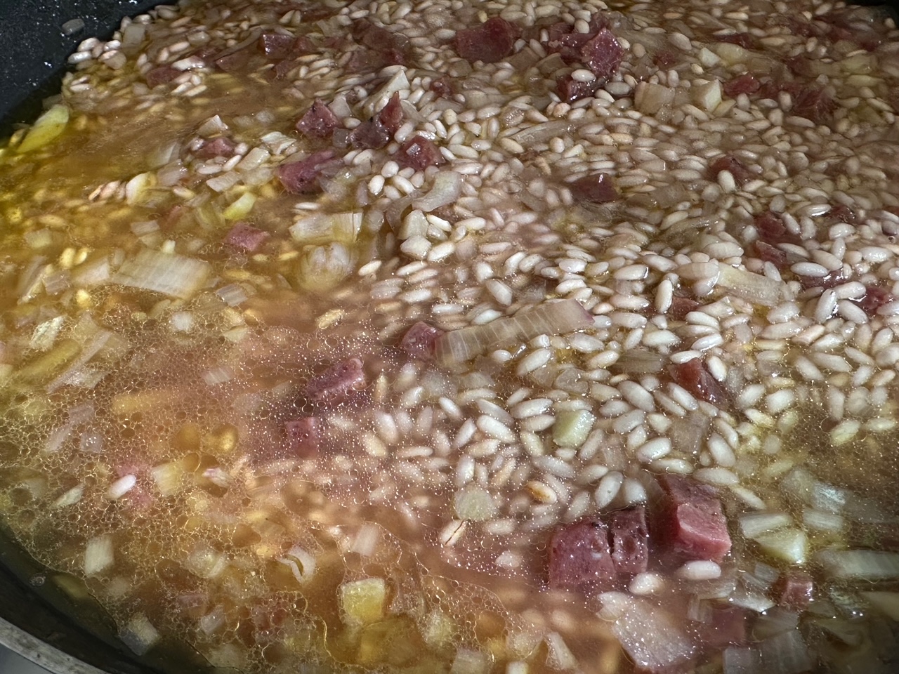 赤ワインで作るリゾットがうまい！　
