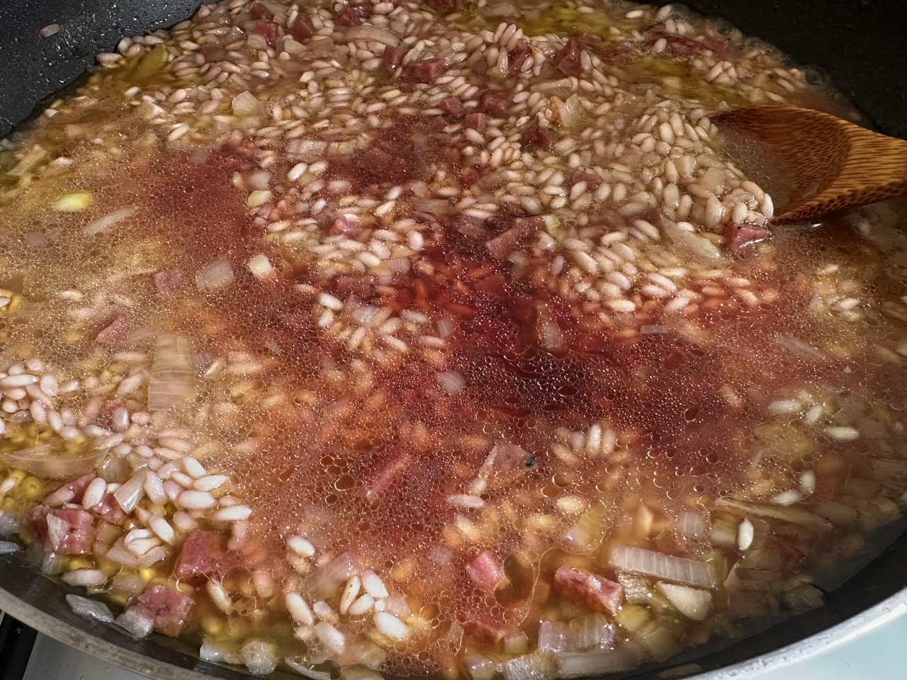 赤ワインで作るリゾットがうまい！　