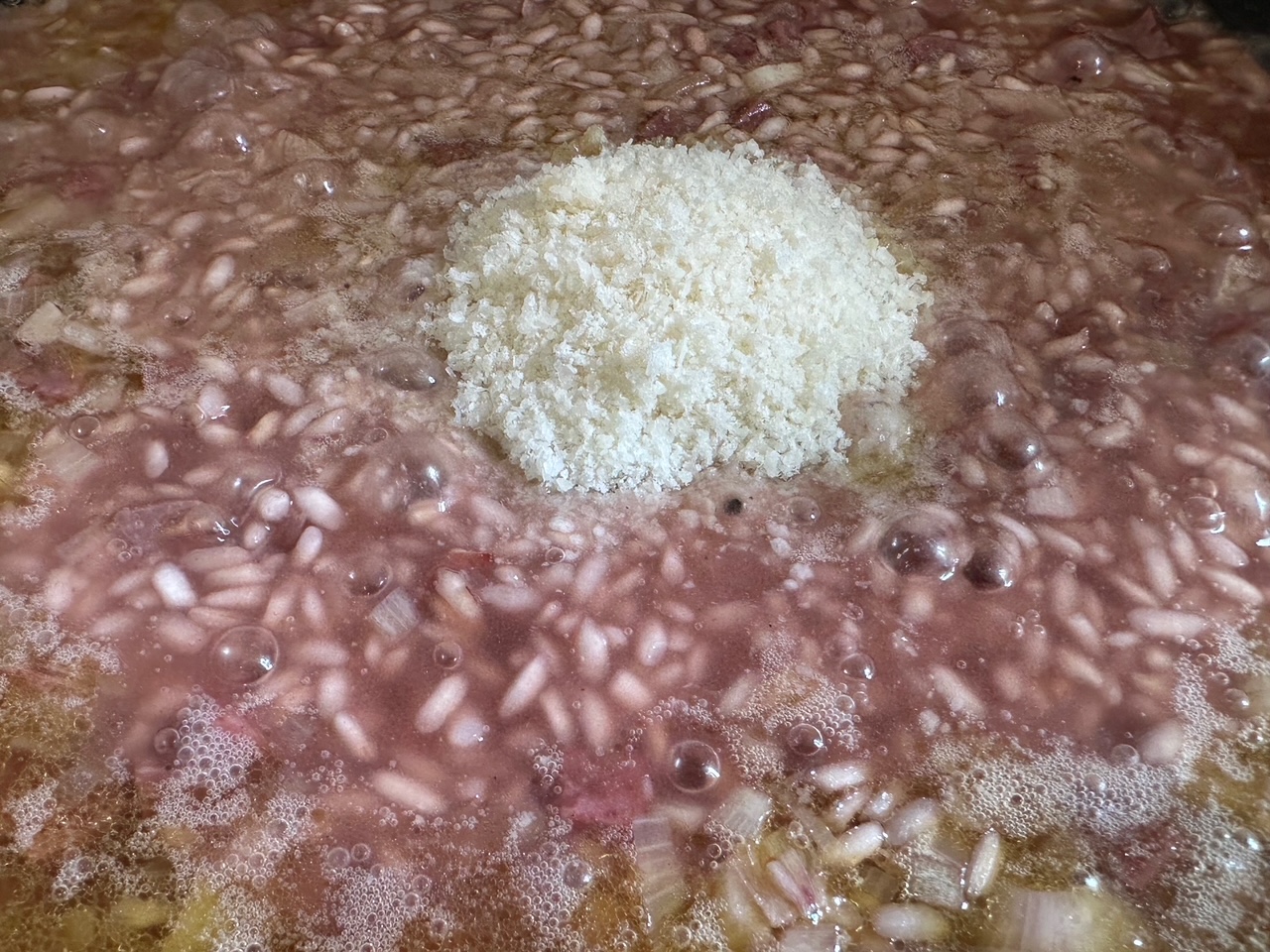 赤ワインで作るリゾットがうまい！　