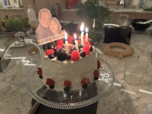 フランス田舎暮らし日記、チャールズの50歳の誕生日に。