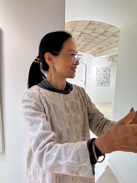 日動画廊パリに作品を搬入したよ！