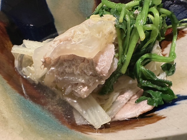 今日の献立、白菜のミルフィーユ鍋