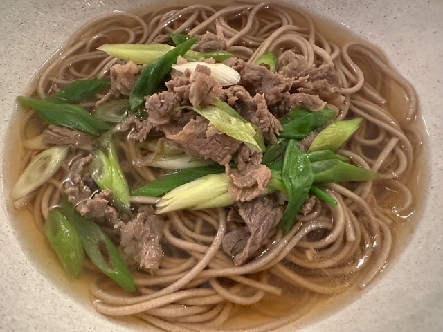 毎日が勝負飯、「栗と牛牛切り肉のパスタ」