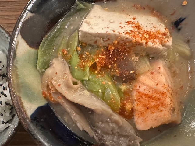 毎日が勝負飯、「酒粕サーモン鍋」