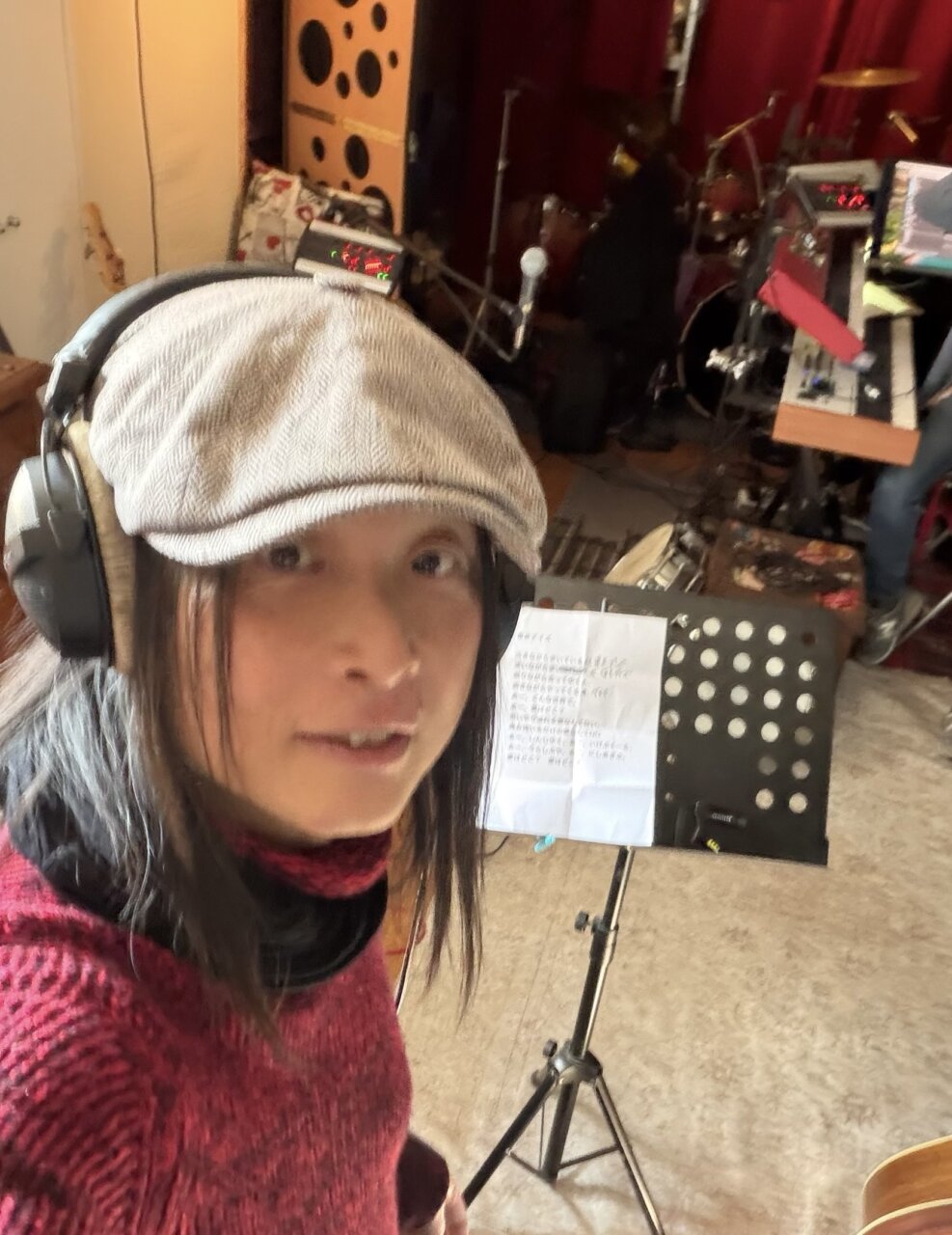 フランスバンドのレコーディングで歌ってきたよ