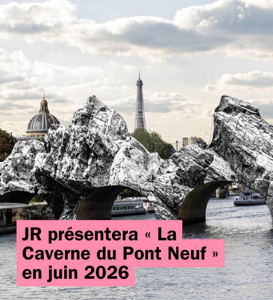 パリ・アート情報「パリ最古の橋、ポンヌフが舞台。巨大アートプロジェクトが進行中」