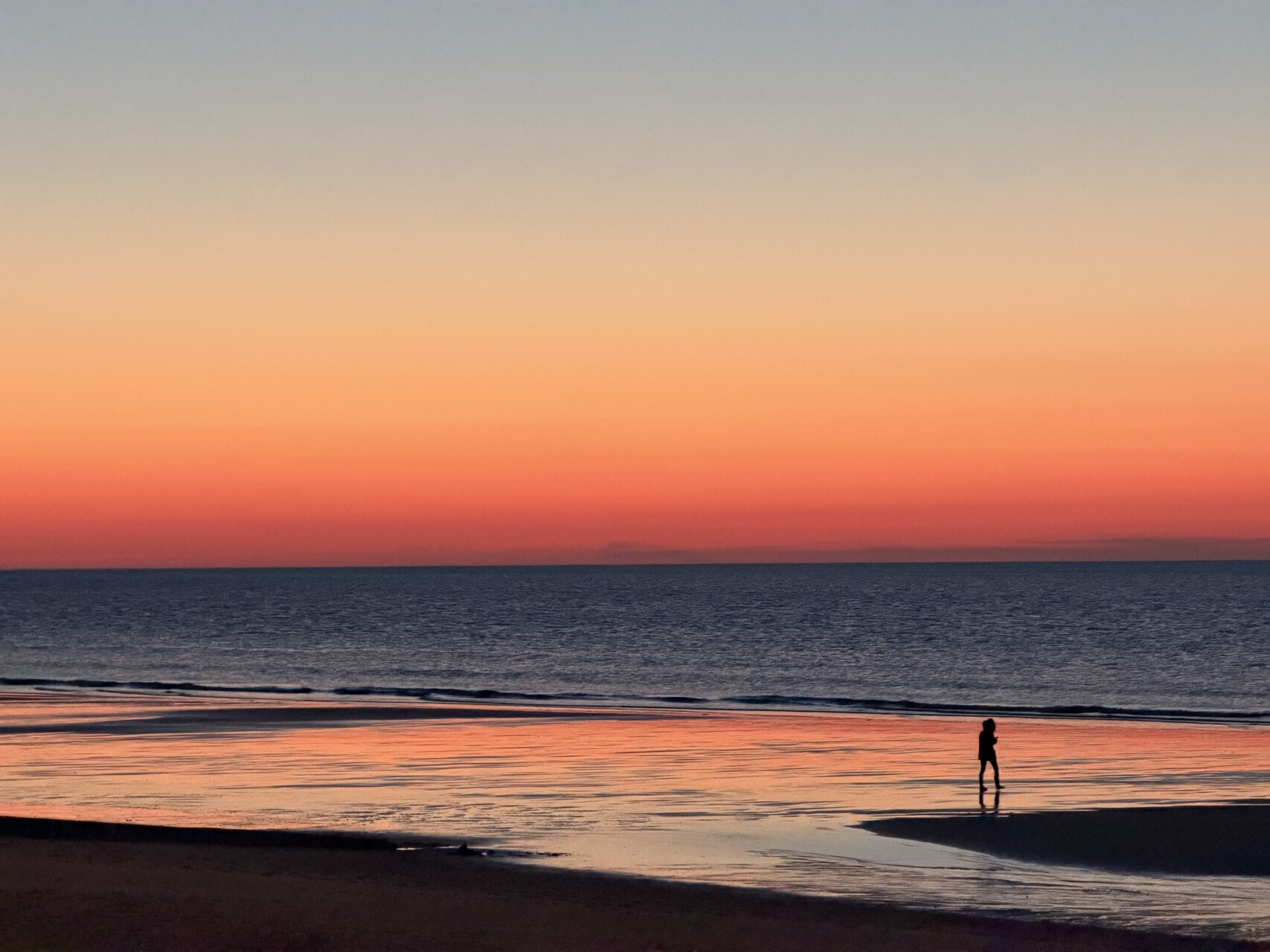 ノルマンディの夕陽