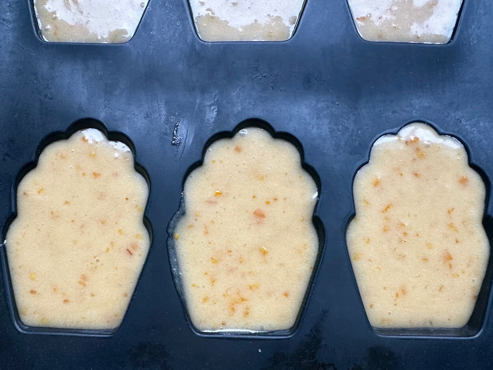 毎日が勝負飯、「貰ったオレンジでマドレーヌ」