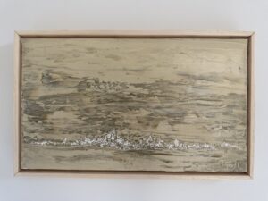 母の健康を願って描いた「マザー」、額装しました