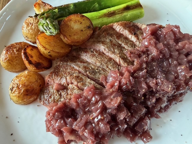 毎日が勝負飯、「定番、エシャロットソース」