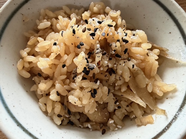 毎日が勝負飯、「とりごぼうご飯」