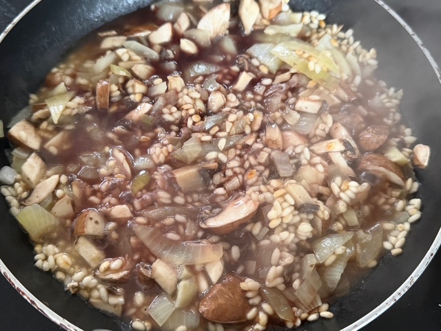 毎日が勝負飯、「焼きソーセージのリゾット」