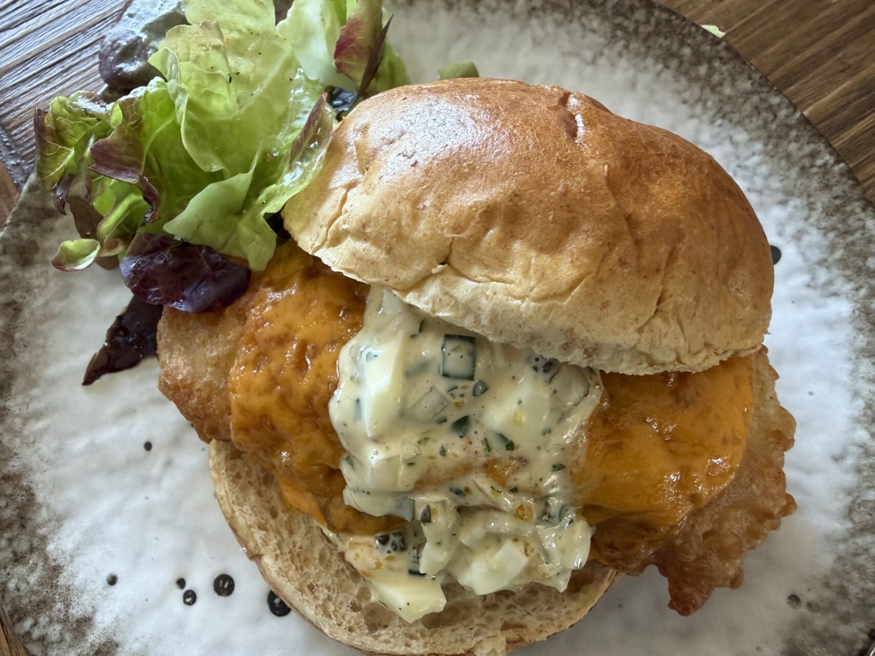父ちゃんの普段着飯、「フィッシュバーガー」