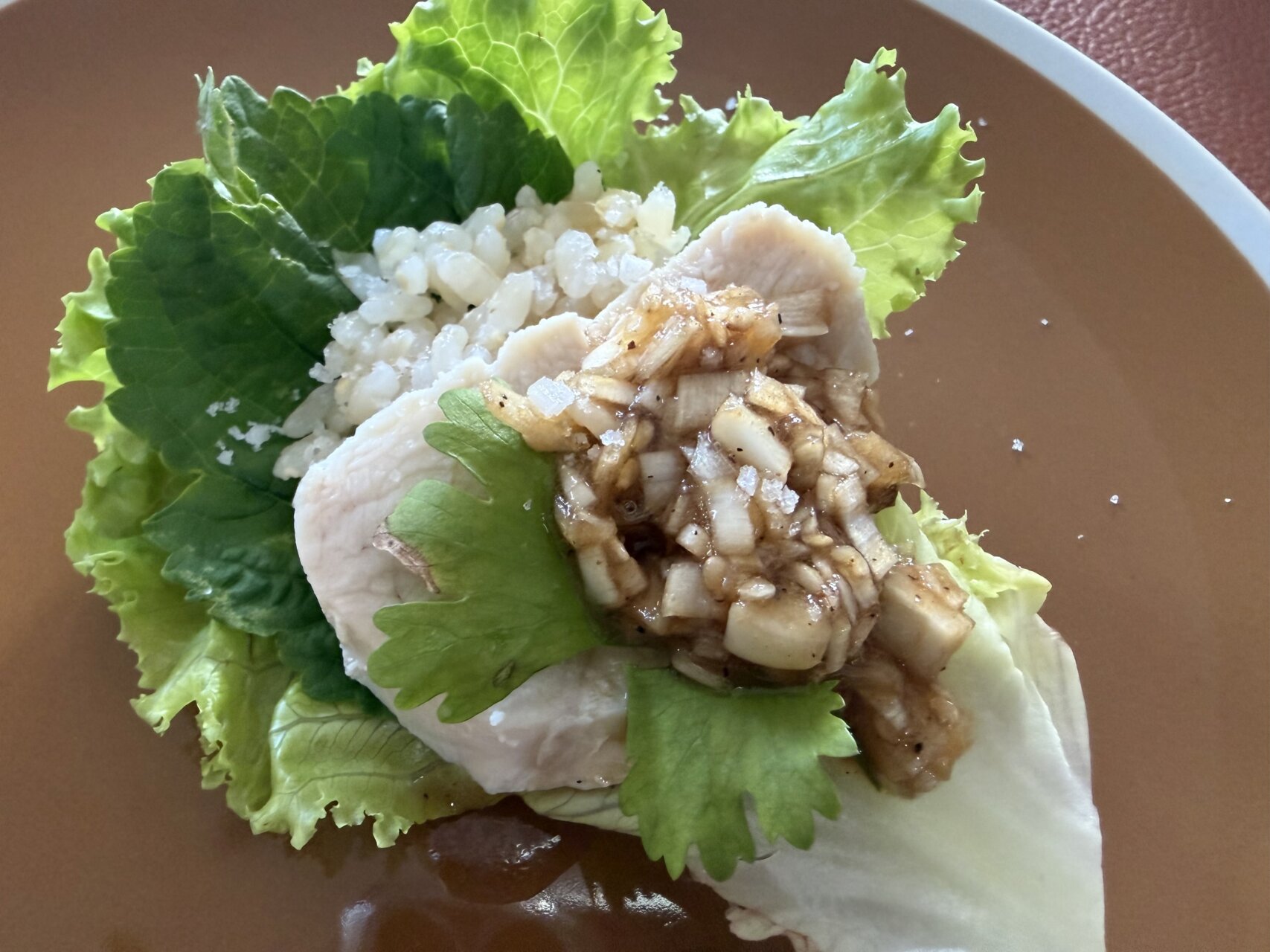 毎日が勝負飯、「家庭菜園で育てた紫蘇でご馳走作った」