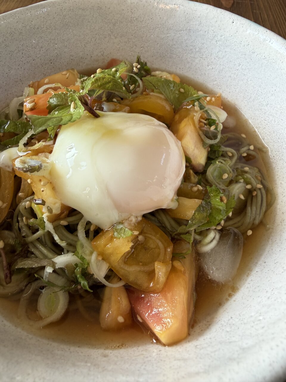 父ちゃんの普段着飯、「冷やしトマトそうめん」