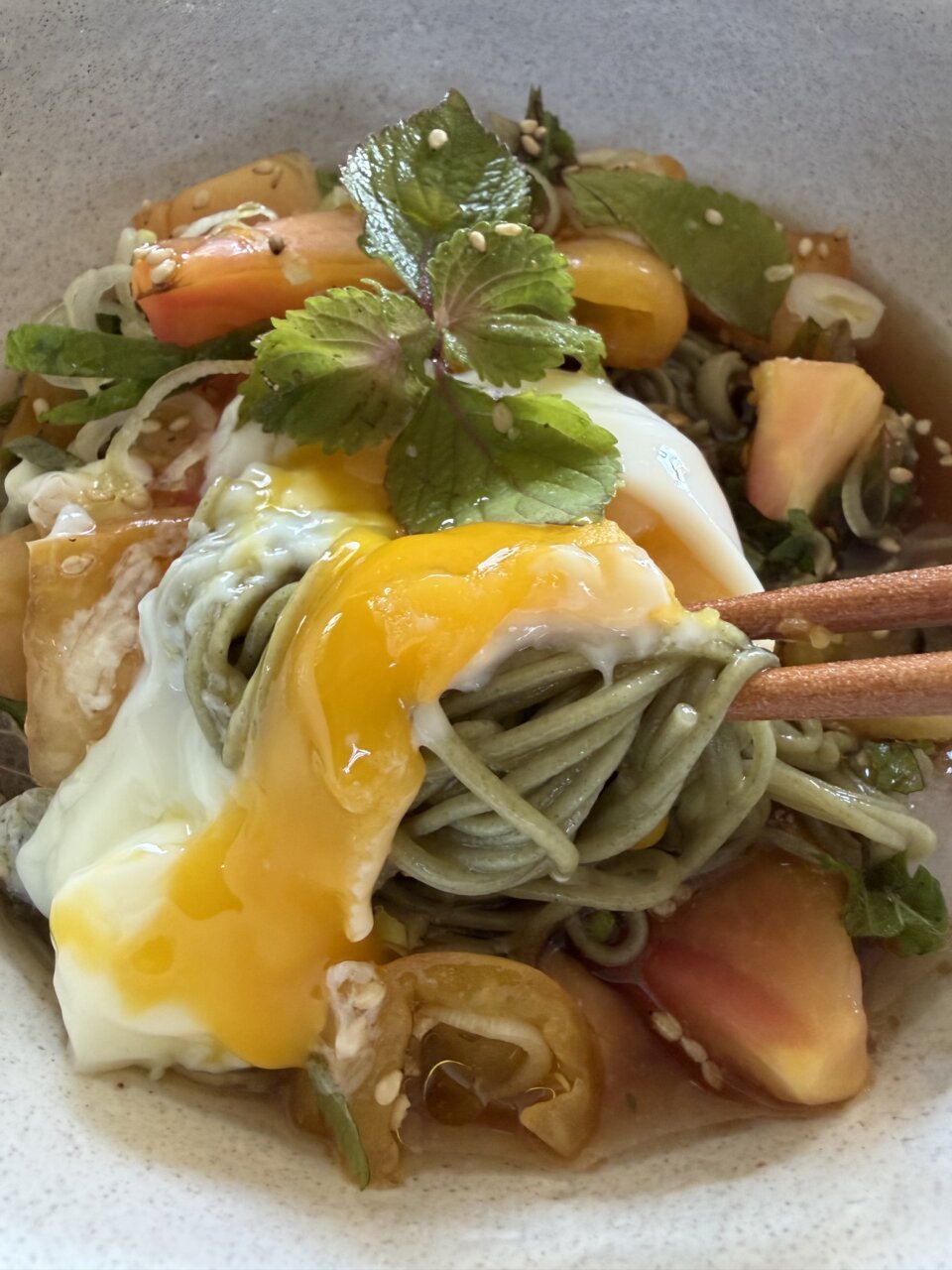 父ちゃんの普段着飯、「冷やしトマトそうめん」