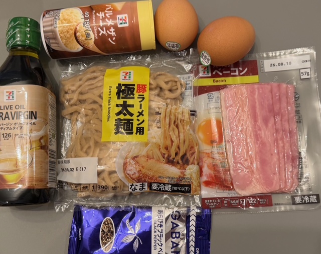 父ちゃんの普段着飯、「コンビニ食材で料理、セブンイレブン編」