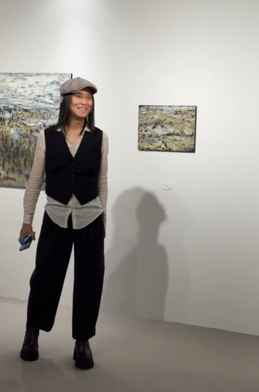 個展会場の設営が完了、まるで美術館!