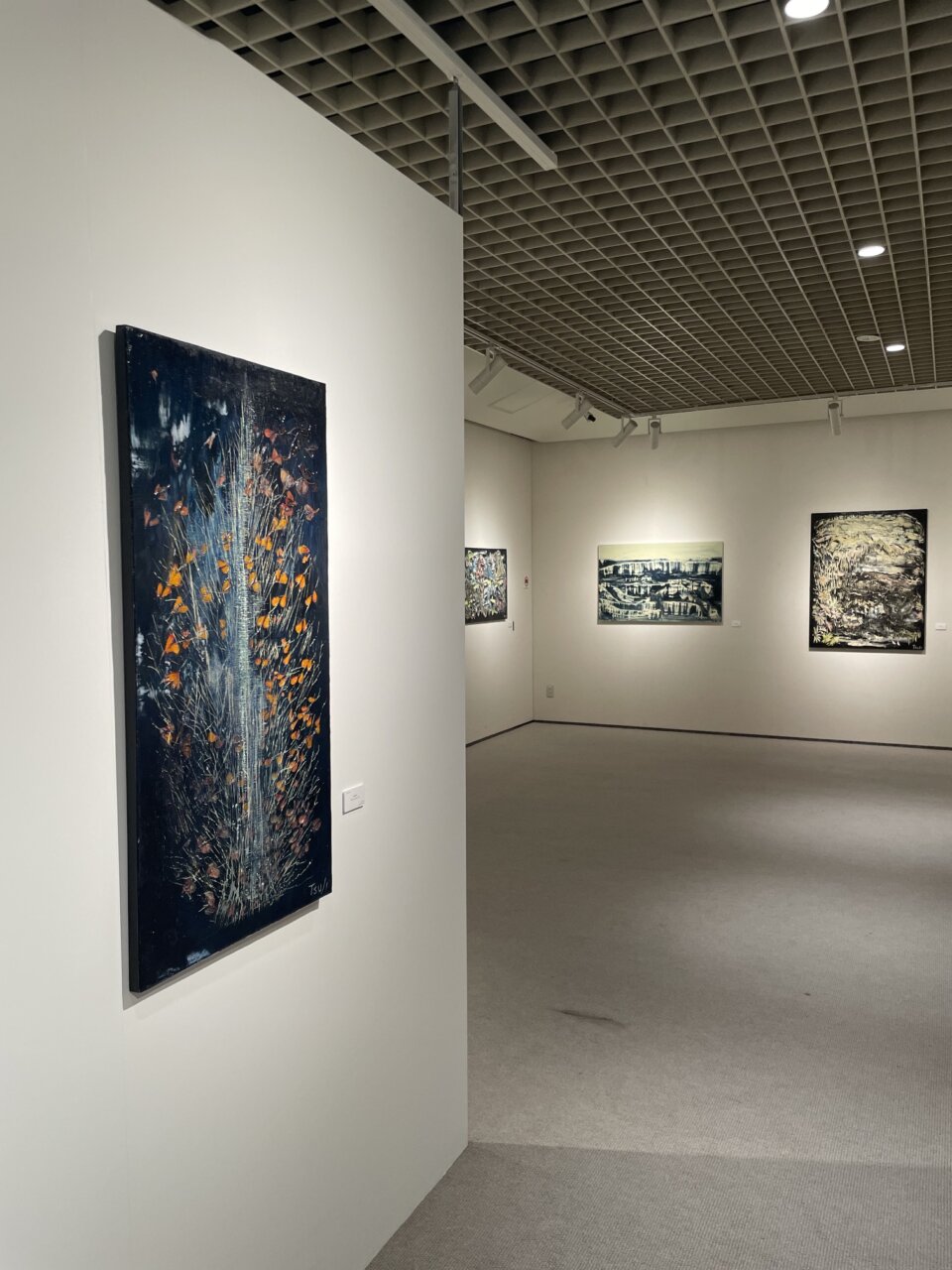 個展会場の設営が完了、まるで美術館!